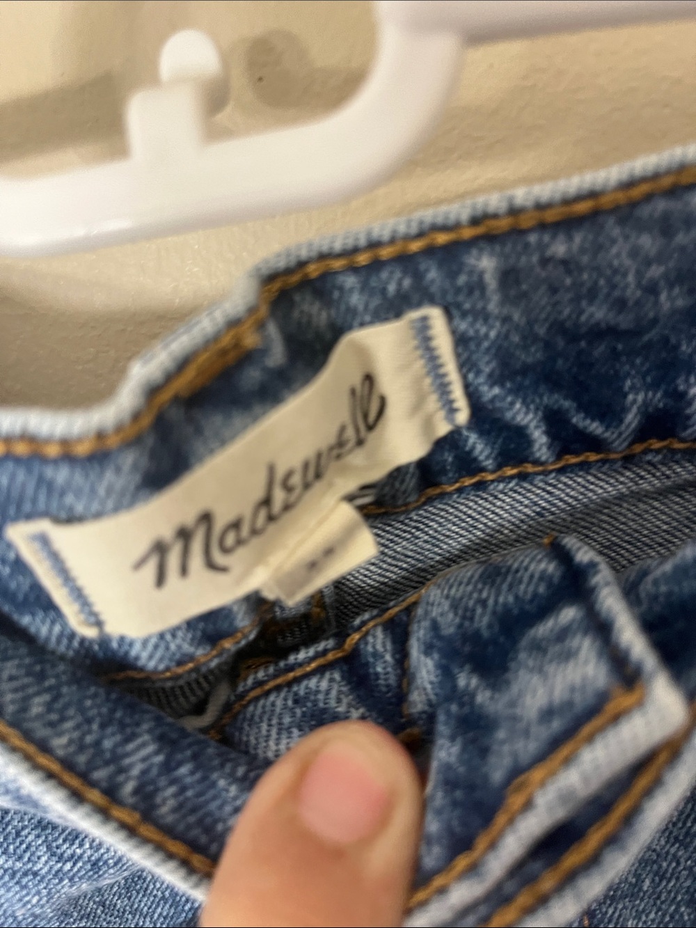 Madewell Slim Straight Light Blue Jeans - Picture 2 of 3
